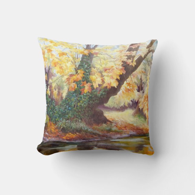 Coussin Automne sur le Darent 1999 (Recto)
