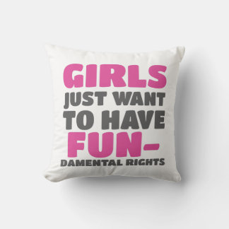 Coussin Autonomisation Les Filles Veulent Avoir Des Droits