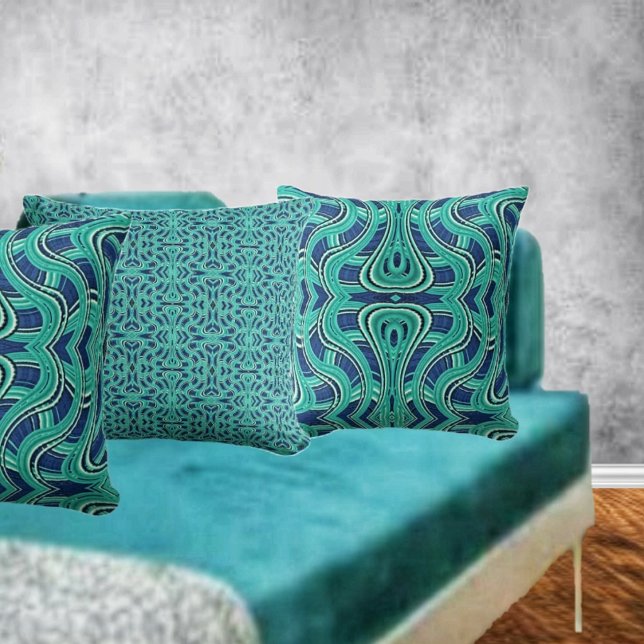 Coussin Autoroute II (This Highways Throw Pillow has two different sides, for a variety of looks to your decor!)