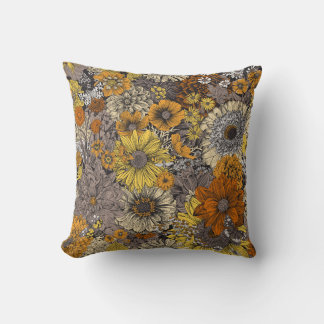 Coussin Autumn Flora & Faune : les années 70 Retro