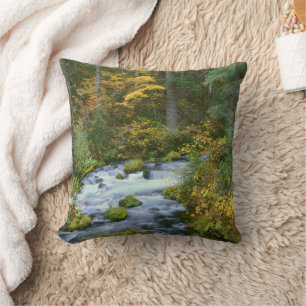Coussin Autumn foliage & Douglas Fir Border Roaring River
