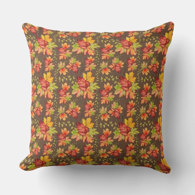 Coussin Autumn maple leaves (Recto)