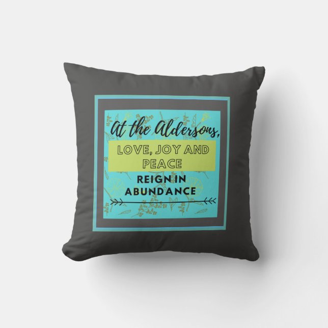 Coussin Aux Aldersons (Recto)
