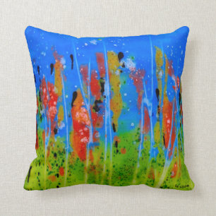 Coussin aux couleurs éclatées