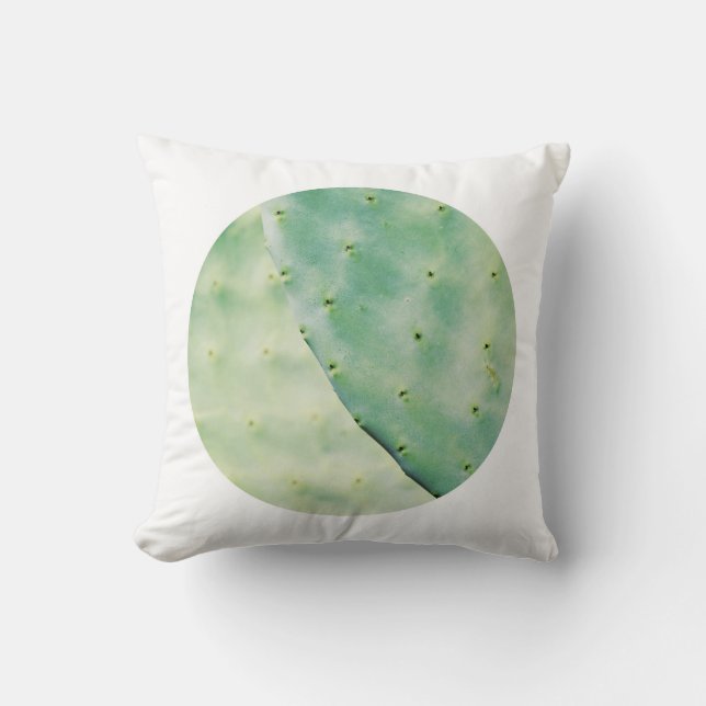 Coussin aux feuilles de poirier Figue de Barbarie  (Recto)