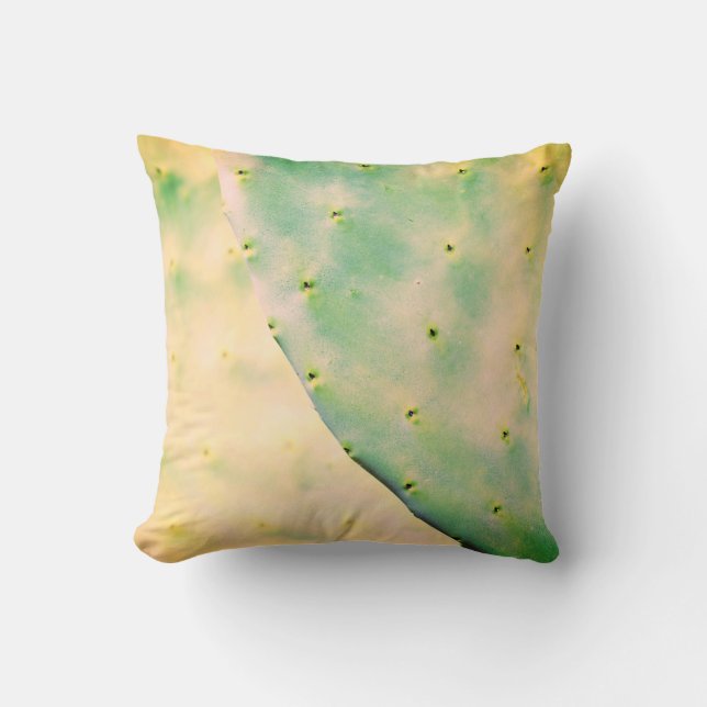 Coussin aux feuilles de poirier figuier de Barbari (Recto)