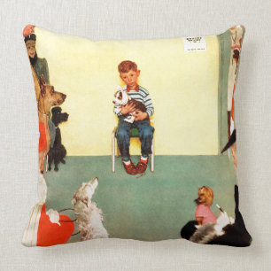 Coussin Aux Vets de Norman Rockwell