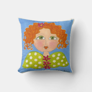 Coussin aux yeux verts de MoJo d'Américain de ~ d