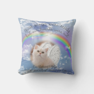 Coussin AVA - Ciel céleste avec Rainbow Pet Memorial