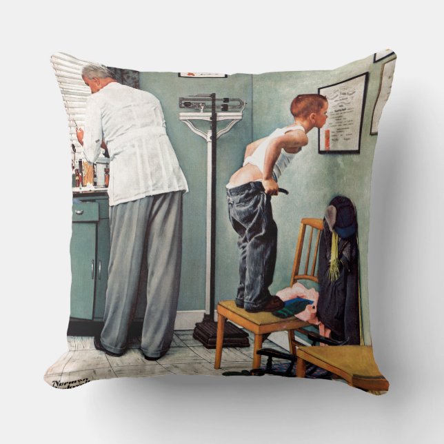 Coussin Avant le tir ou au médecin (Recto)