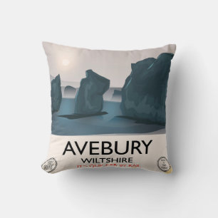 Coussin Avebury, Wiltshire Cercle de pierres voyage vintag