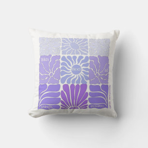 Coussin Avec Dieu Toutes Les Choses Sont Possibles, Floral