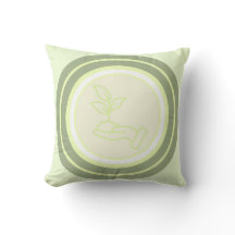 Coussin Avec Illustration Botanique