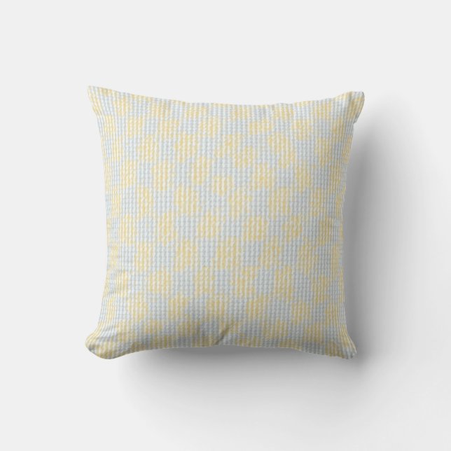 Coussin avec motif chèque. (Recto)