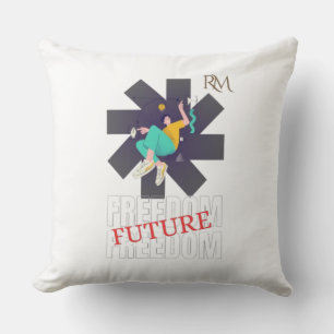 Coussin Avenir de liberté – Liberté et rêve inspirants D