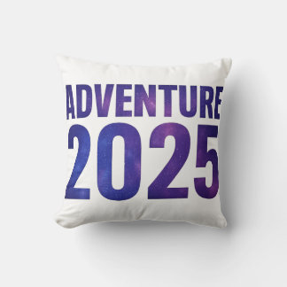 Coussin Aventure 2025 Galaxy Typographie Design