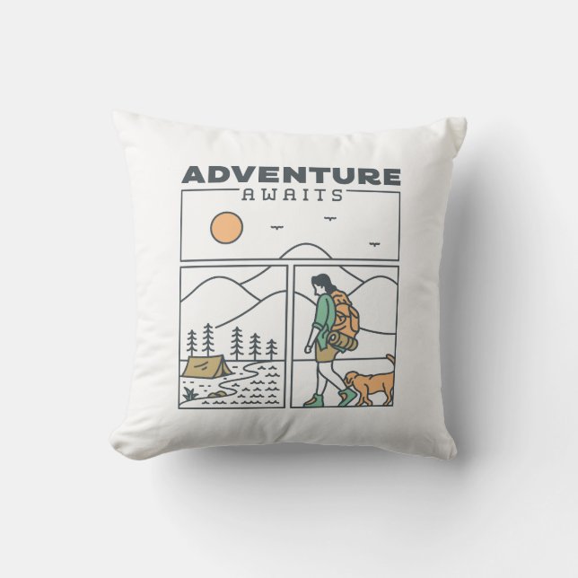 Coussin Aventure Attente 1 (Recto)