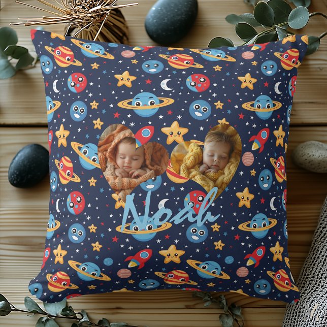 Coussin Aventure Cosmique pour Enfants – Planètes, Fusées  (Créateur téléchargé)