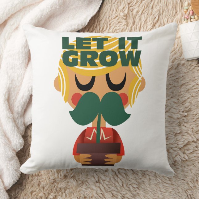 Coussin Aventure de croissance de moustache (Couverture)