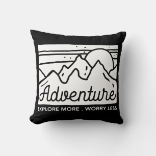 Coussin Aventure Explorez Plus De Souci Moins
