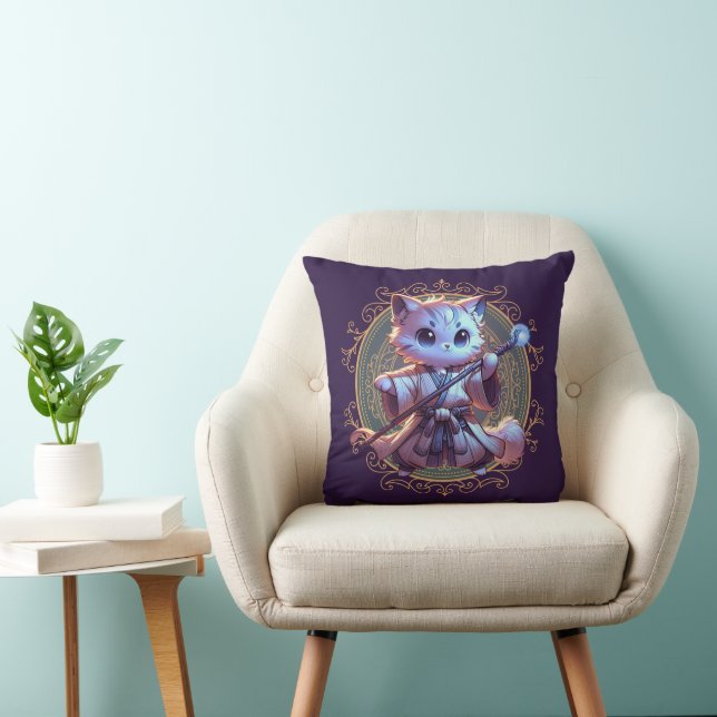 Coussin Aventure Fantastique Féline (Chaise)