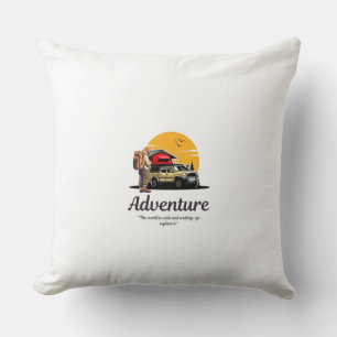 Coussin Aventure route camping camion extérieur explorateu