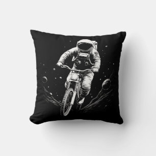 Coussin Aventure spatiale de vélo d'astronaute cosmique