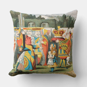 Coussin Aventures d'Alice au pays des merveilles Reine de