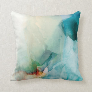 Coussin Aversion - Aquarelle bleue