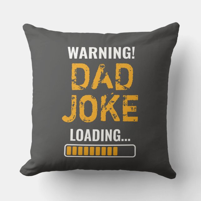 Coussin Avertissement fantastique ! Chargement de blagues  (Recto)