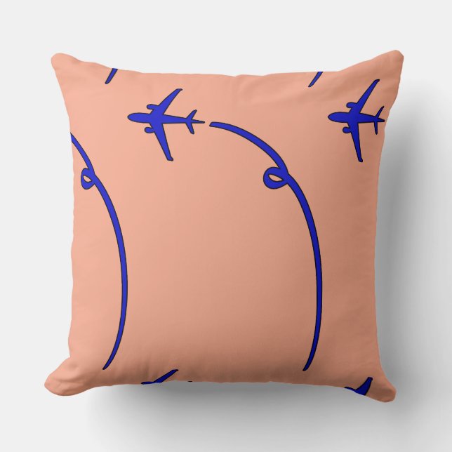 Coussin Avion Avec Air Trail Peach (Recto)
