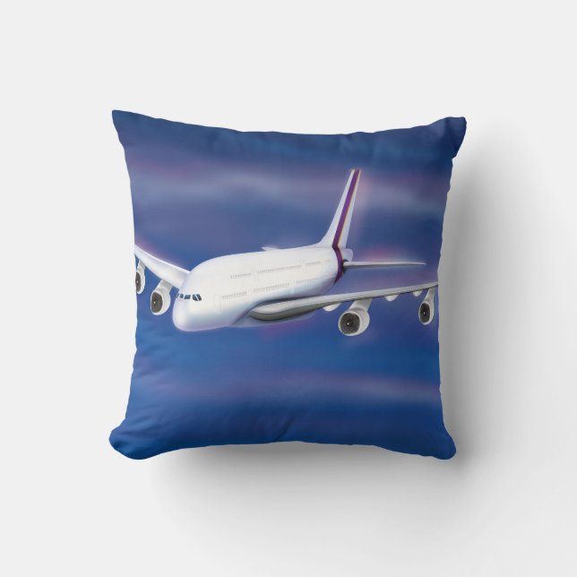 Coussin Avion Commercial à Deux Ponts (Recto)