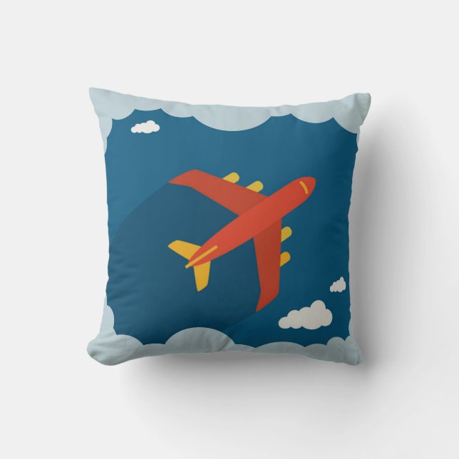 Coussin Avion dans le pilote de la crèche des enfants de (Recto)