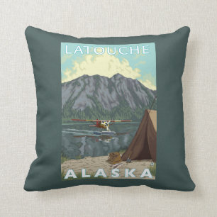 Coussin Avion de Bush et pêche - Latouche, Alaska