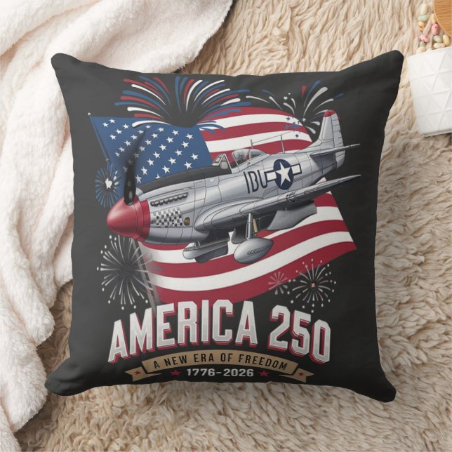 Coussin Avion du 250e anniversaire de l'Amérique (Couverture)