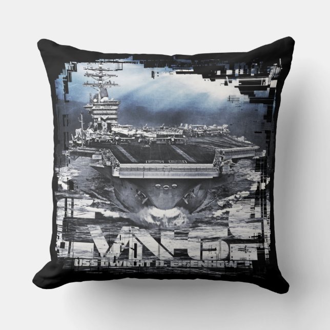 Coussin Avion Dwight D. Eisenhower Thlow Pillow (Recto)