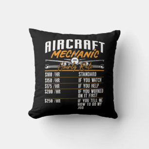Coussin Avion Mécanique Avion Avion à tarif horaire Fixer