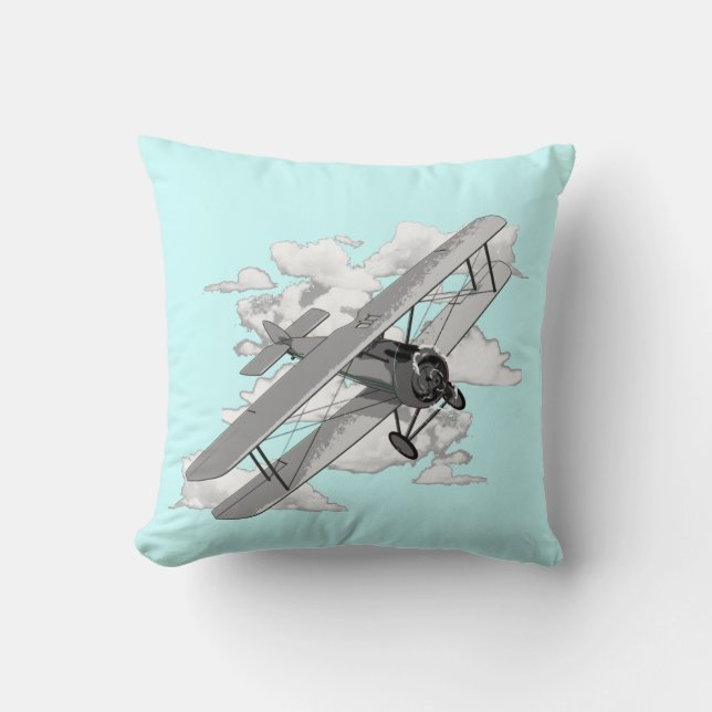 Coussin Avion vintage (Recto)