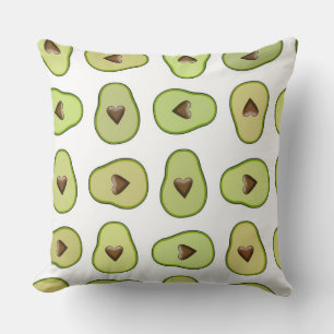 Coussin Avocado Heart Healthy Fruit Fun Fun Whimsical Part