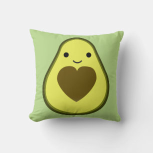 Coussin Avocado Love Cute Avocado avec coeur
