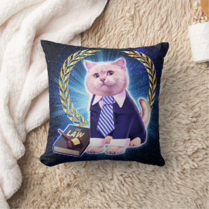 Coussin Avocat de chat dans l'espace