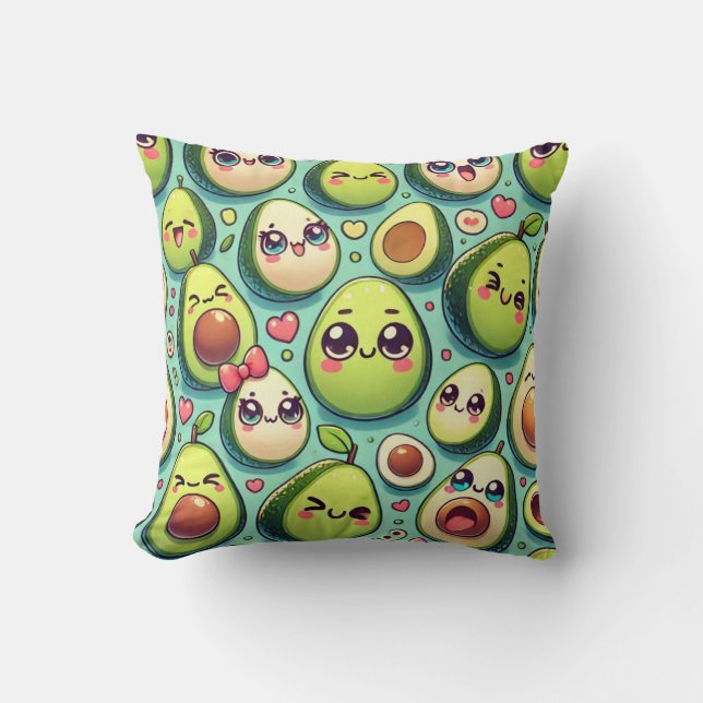 Coussin Avocats Adorables (Recto)