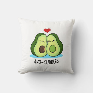 Coussin Avocuddles Drôle Avocado Couple Pun