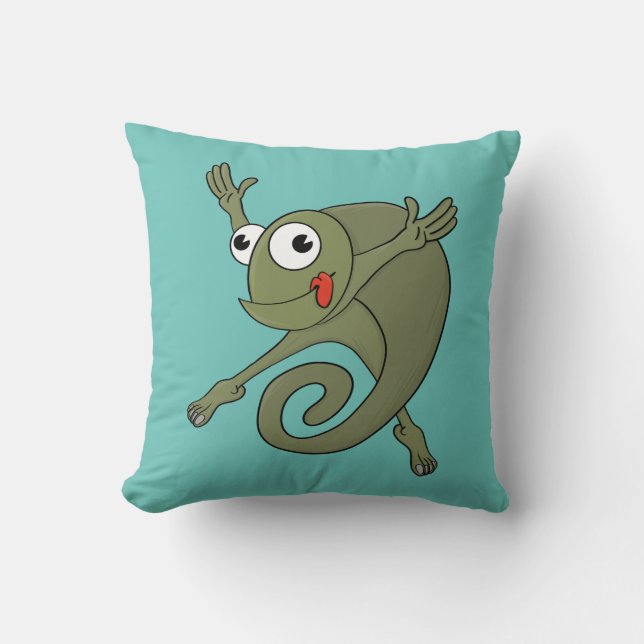 Coussin Awesome Chameleon (Recto)
