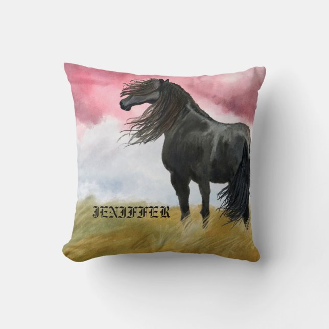 Coussin Awesome Horse (Recto)