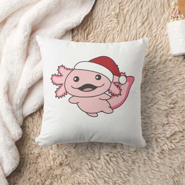 Coussin Axolotl Joyeux Noël hiver Axolotl (Couverture)