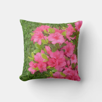 Coussin Azaleas roses