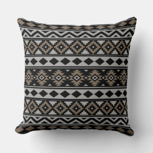 Coussin Aztec Essence Ptn IIIb Brown gris noir