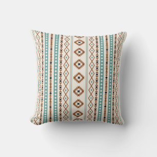 Coussin Aztec Turquoise Terracotta Crème Noire Mixte (V)Mo