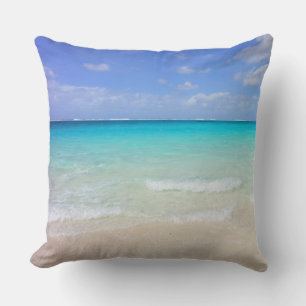 Coussin Azure Blue Caribbean Tropical Beach